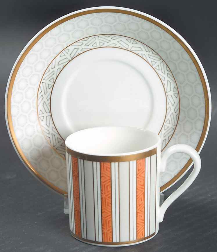 Kimono Kutani Flat Demitasse Cup & Saucer Set by Villeroy & Boch-1