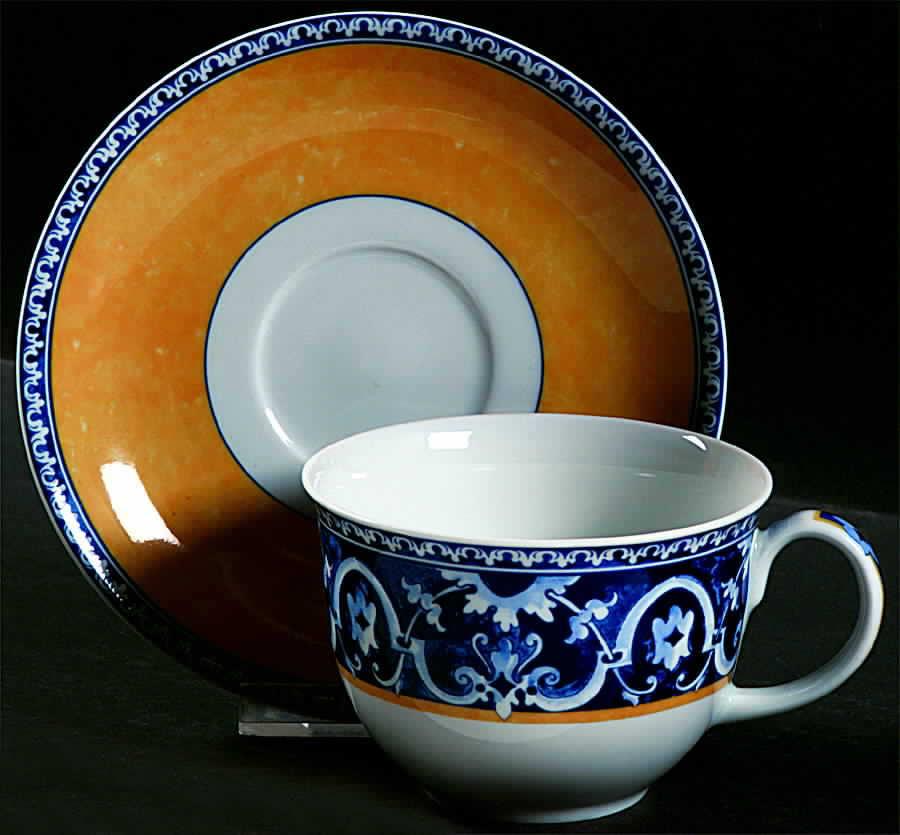 Porto Alegre Flat Cup & Saucer Set by Vista Alegre-1