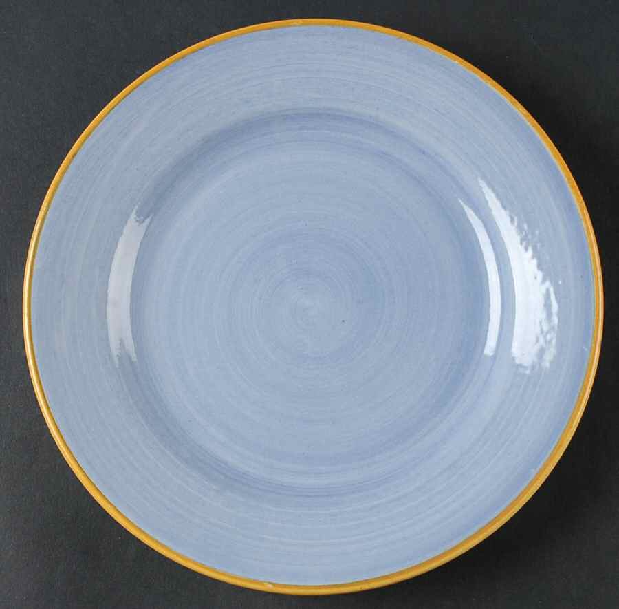 Colore Blue Salad Plate by Vietri (Italy)-1