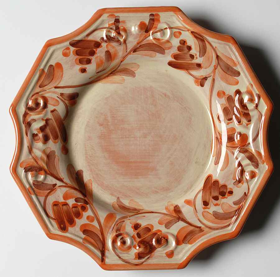 Arabesco Salad Plate by Vietri (Italy)-1