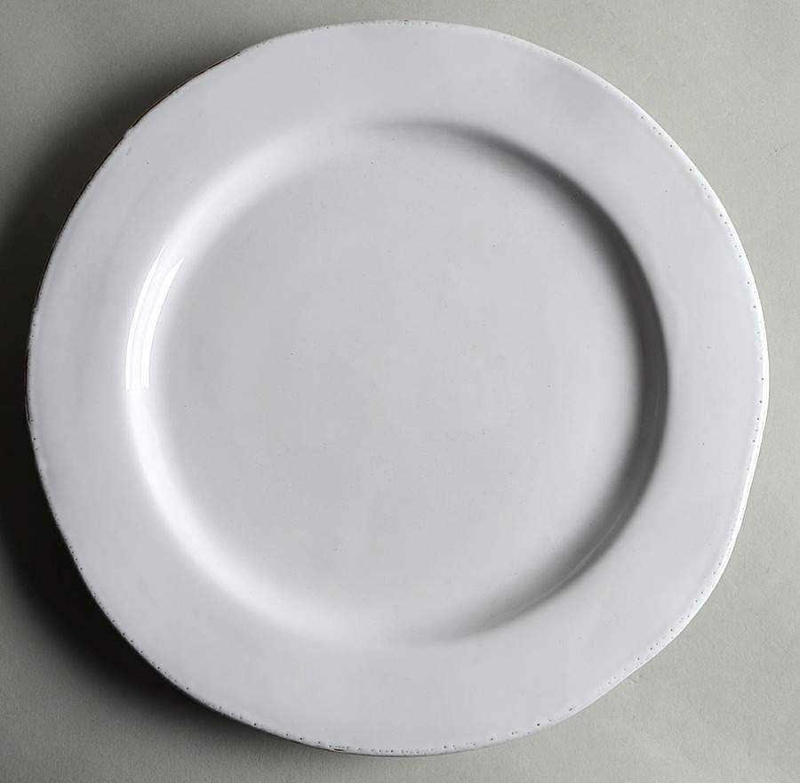 Bianco Large Dinner Plate by Vietri (Italy)-1