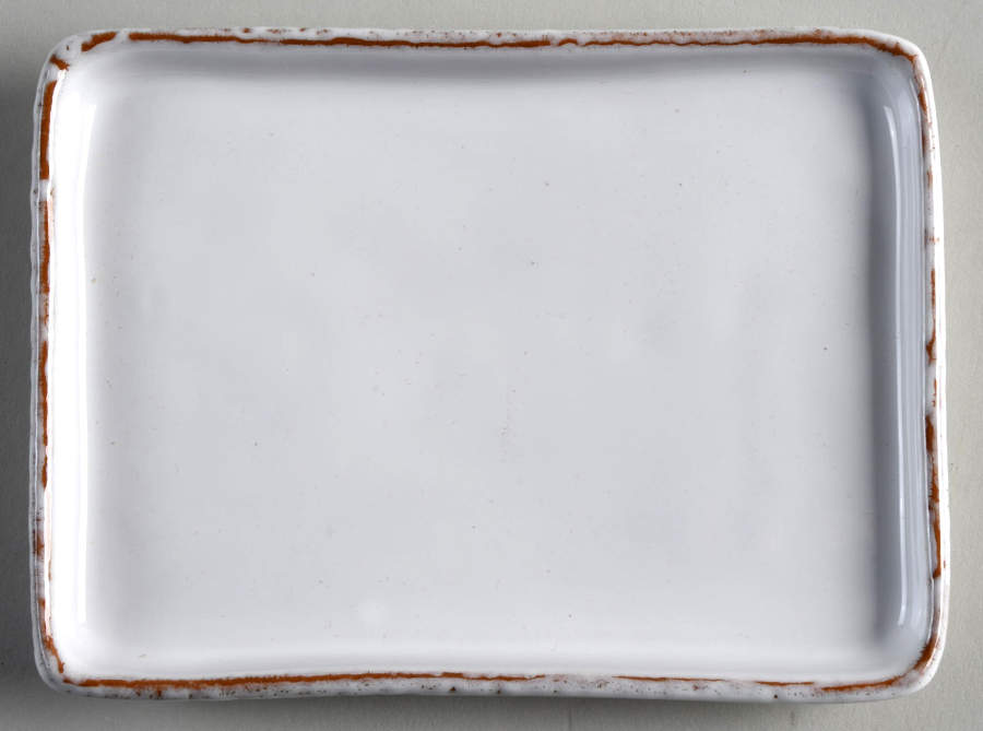 Bianco 6" Rectangular Tray by Vietri (Italy)-1