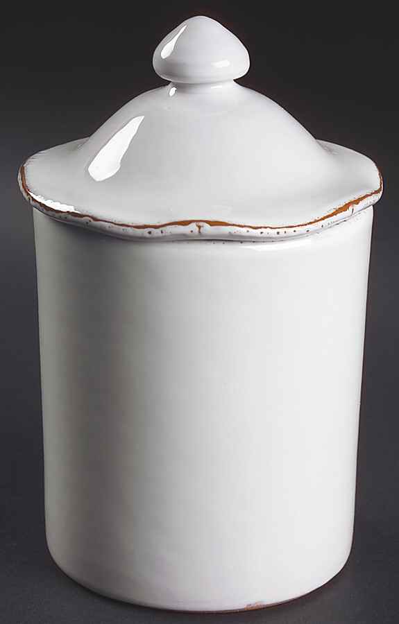 Bianco Small Canister & Lid by Vietri (Italy)-1