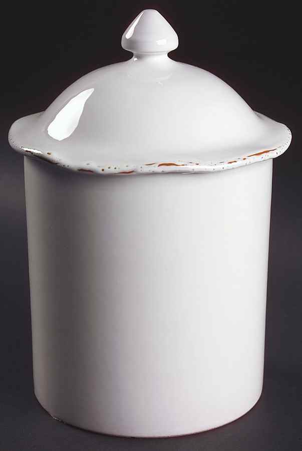 Bianco Medium Canister & Lid by Vietri (Italy)-1