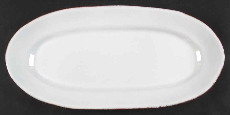 Bianco 16" Oval Serving Platter by Vietri (Italy)-1
