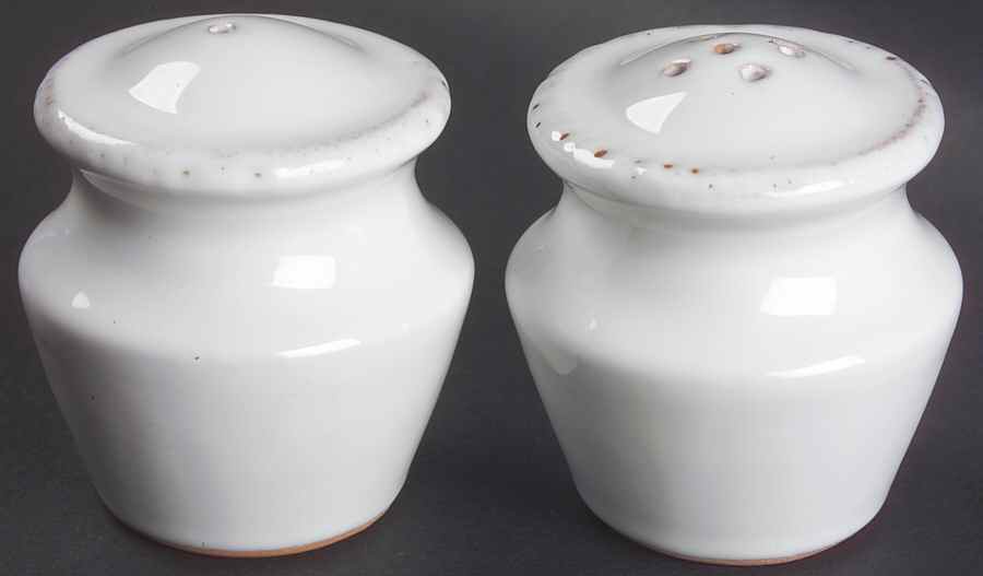 Bianco Salt & Pepper Set by Vietri (Italy)-1