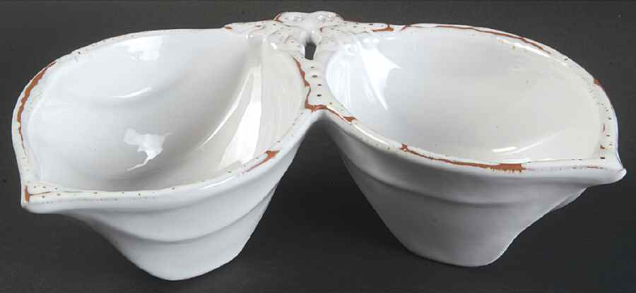 Bianco 2-Part Relish by Vietri (Italy)-1