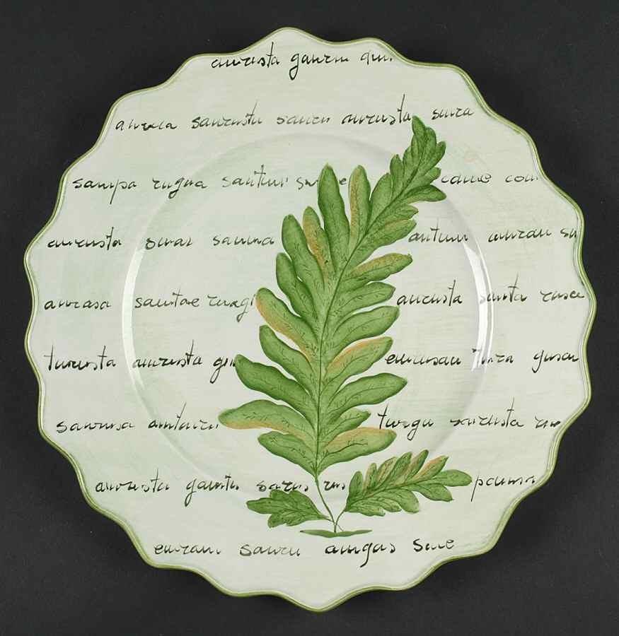 Botanico Dinner Plate by Vietri (Italy)-1