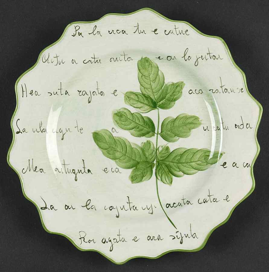 Botanico Dinner Plate by Vietri (Italy)-1