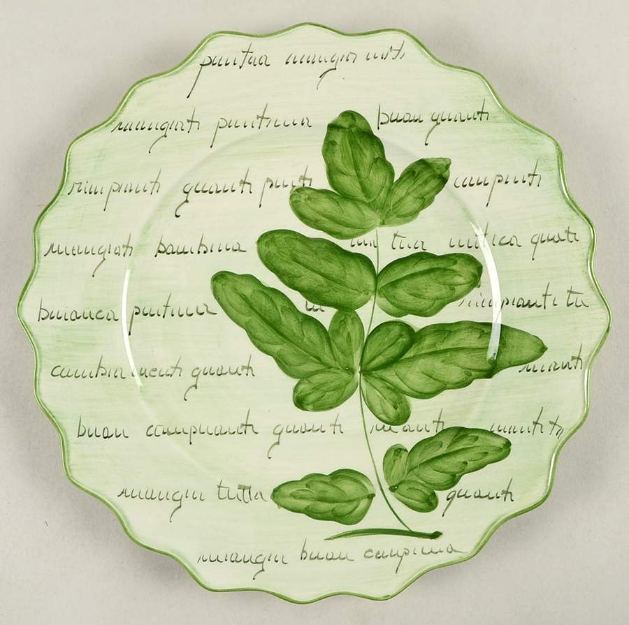 Botanico Dinner Plate by Vietri (Italy)-1