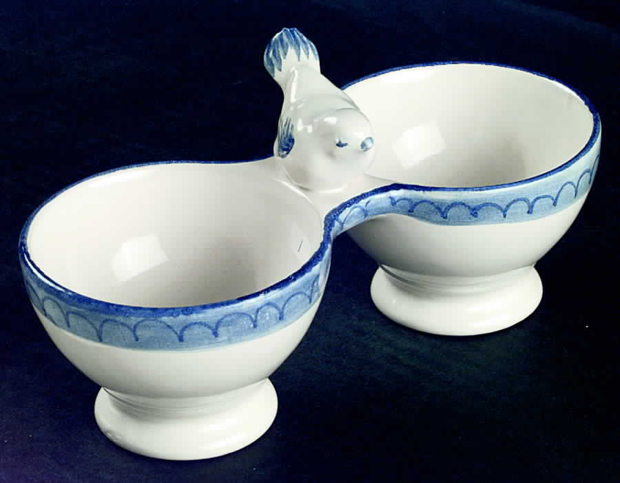 Fiesole Open Salt & Pepper Server by Vietri (Italy)-1