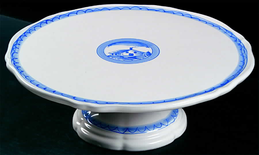 Fiesole 12" Diameter Pedestal Cake Stand by Vietri (Italy)-1