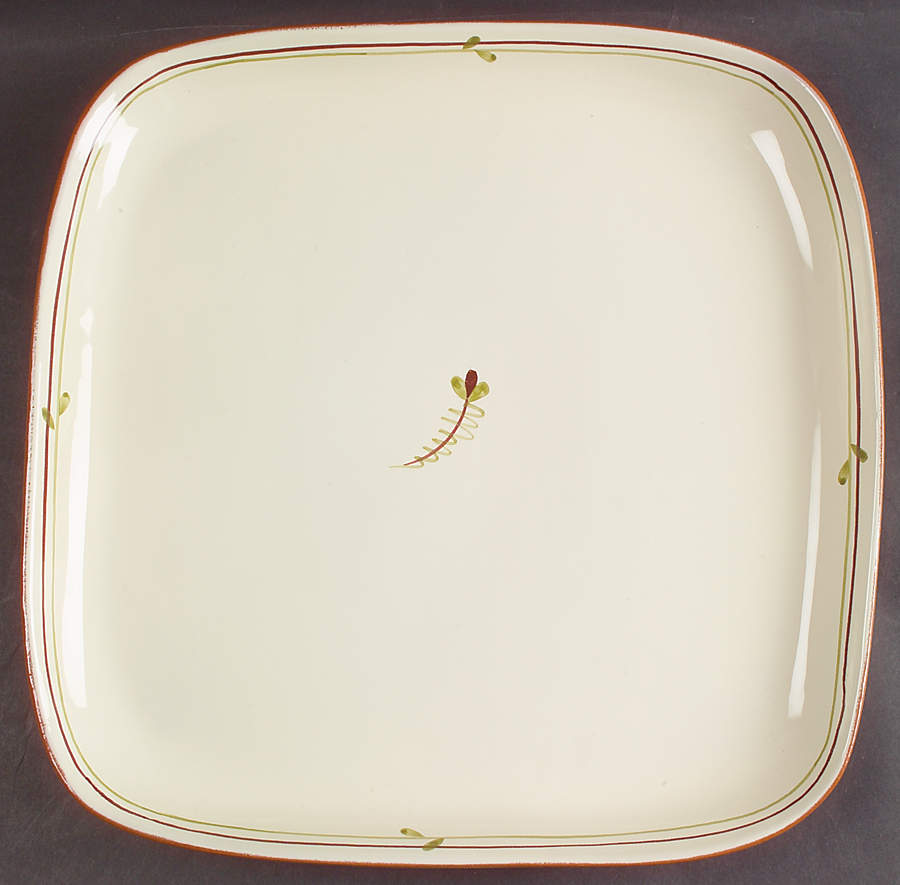 Fiori Di Bosco 12" Square Serving Platter by Vietri (Italy)-1