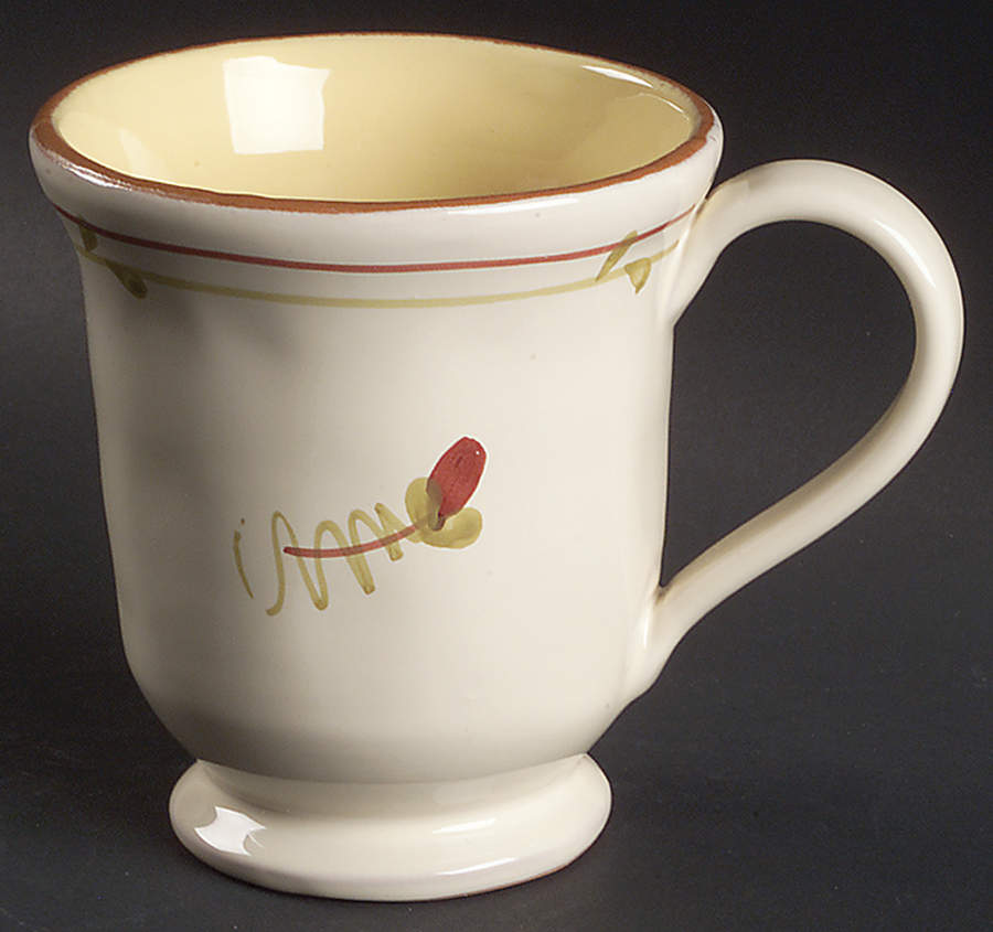 Fiori Di Bosco Footed Mug by Vietri (Italy)-1