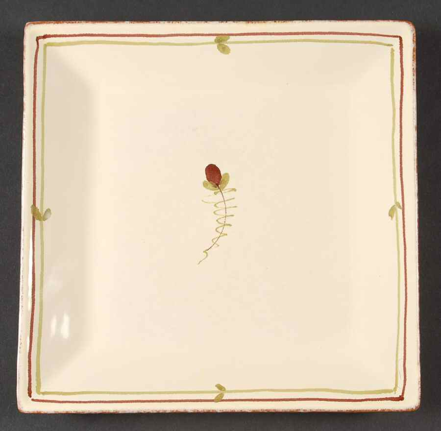 Fiori Di Bosco Square Salad Plate by Vietri (Italy)-1