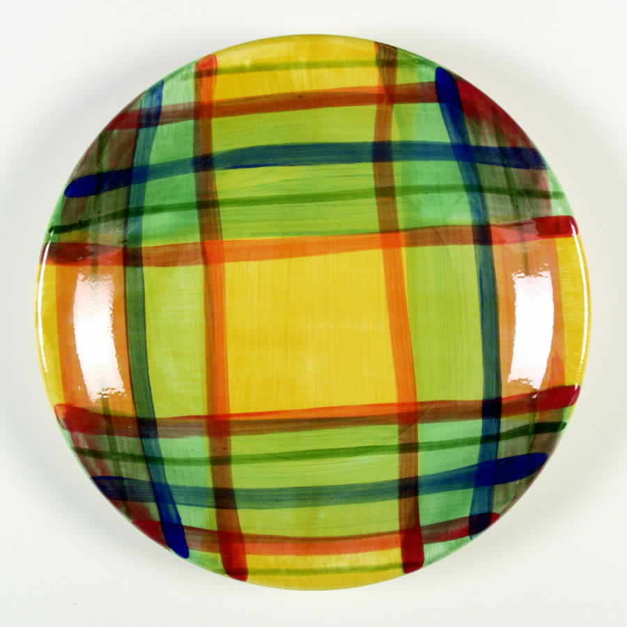 Madras Dinner Plate by Vietri (Italy)-1