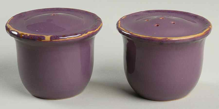 Melanzana (Eggplant) Salt & Pepper Set by Vietri (Italy)-1