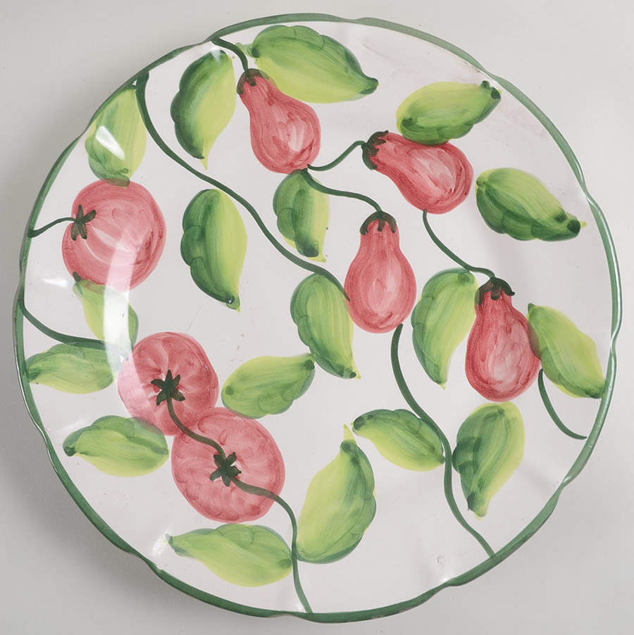 Pomodoro 13" Chop Plate (Round Platter) by Vietri (Italy)-1
