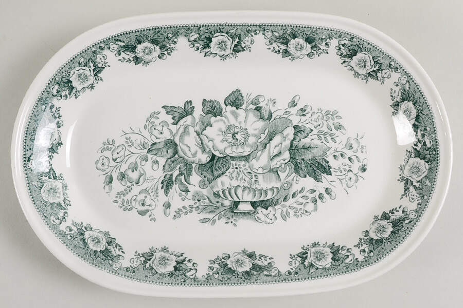 Balmoral Green 10" Oval Serving Platter by Villeroy & Boch-1