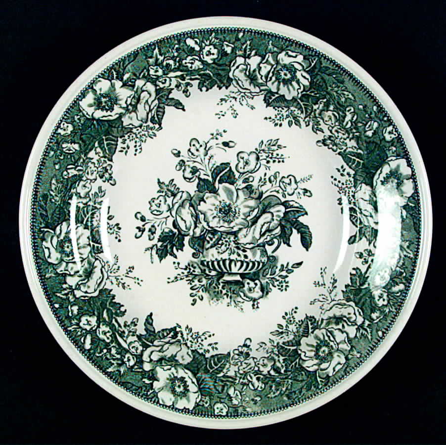 Balmoral Green Large Rim Soup Bowl by Villeroy & Boch-1