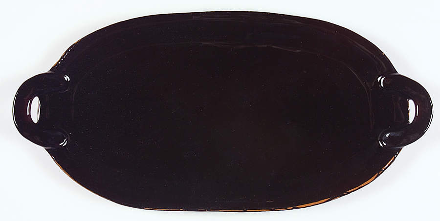 Chiaroscuro 18" Oval Handled Platter by Vietri (Italy)-1