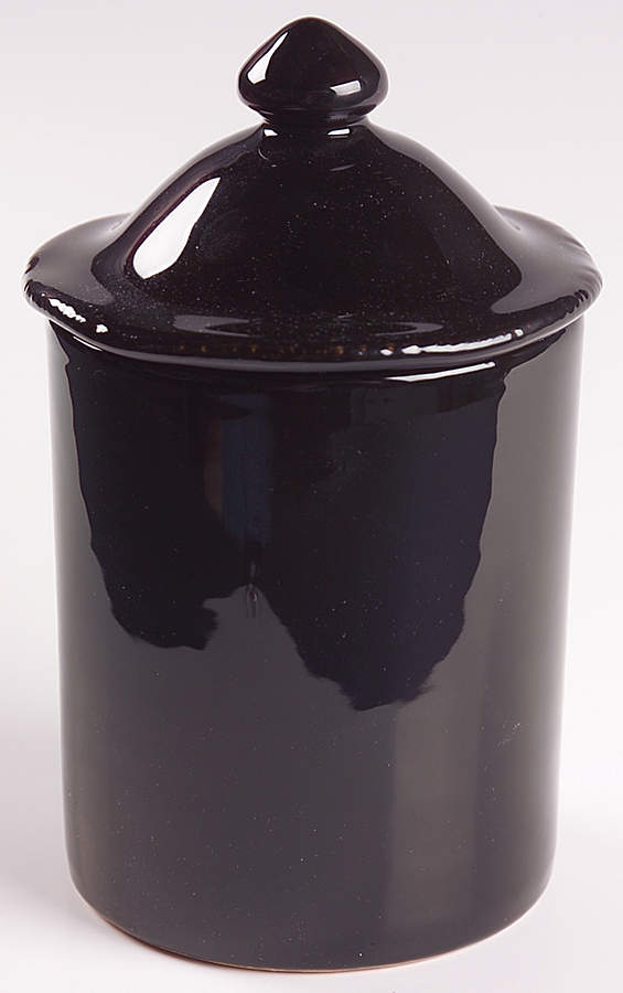 Chiaroscuro Small Canister & Lid by Vietri (Italy)-1
