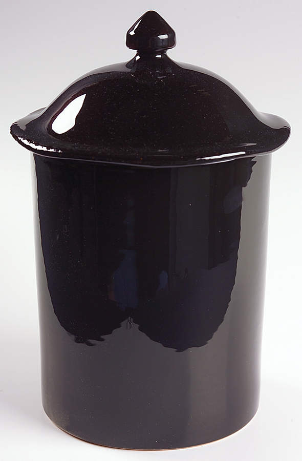 Chiaroscuro Large Canister & Lid by Vietri (Italy)-1