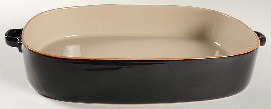 Chiaroscuro 14" Rectangular Baker by Vietri (Italy)-1