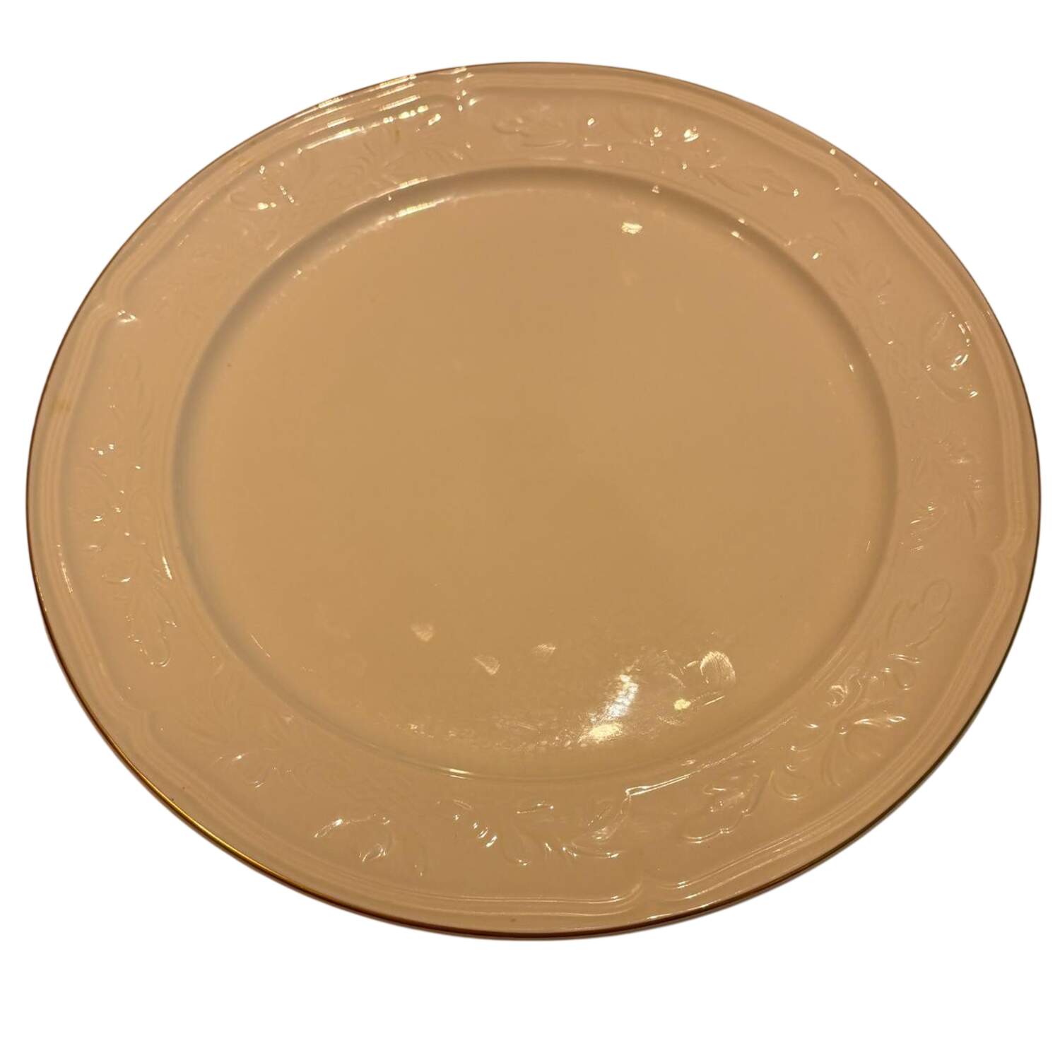 Cortina 2000 Gold 12" Chop Plate (Round Platter) by Villeroy & Boch-1