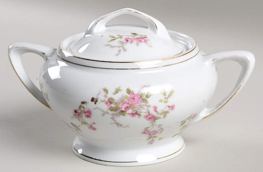 VTO46 Sugar Bowl & Lid by Victoria (Austria)-1