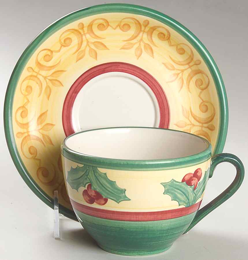 Merry Winter Flat Cup & Saucer Set by Villeroy & Boch-1
