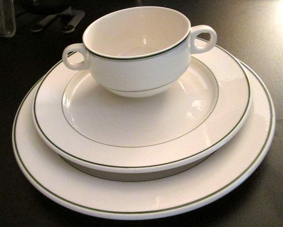 VIL77 Flat Cream Soup Bowl & Saucer Set by Villeroy & Boch-1