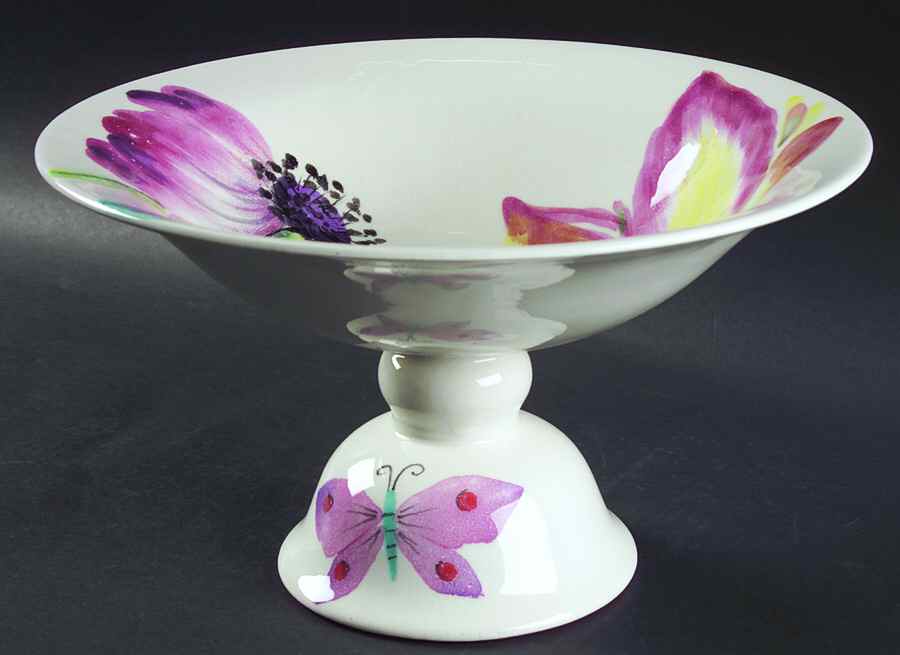 Alessandra Large Footed Fruit Bowl by Vietri (Italy)-1