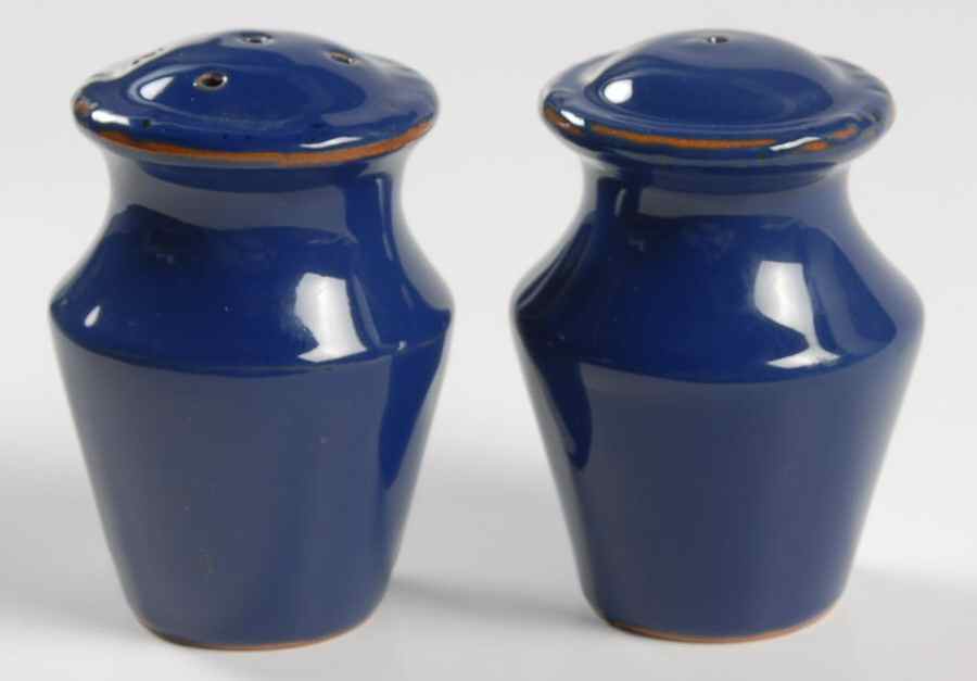 Blu Salt & Pepper Set by Vietri (Italy)-1