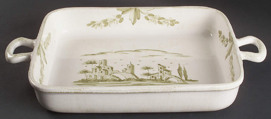 Borgo Antico 17" Rectangular Baker by Vietri (Italy)-1