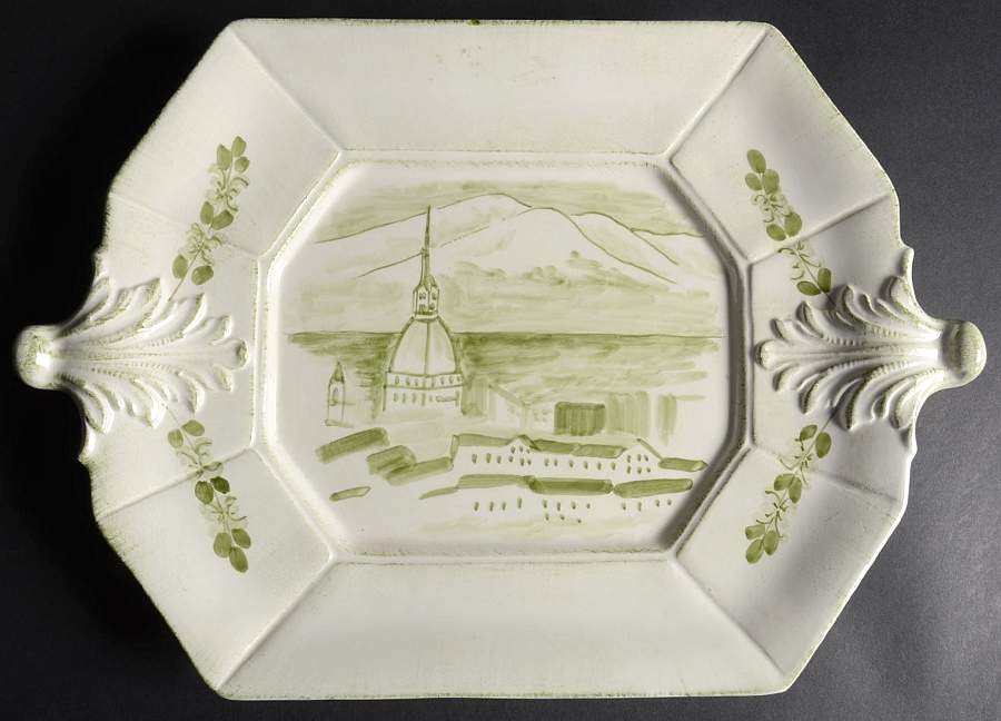 Borgo Antico 15" Octagonal Serving Platter by Vietri (Italy)-1