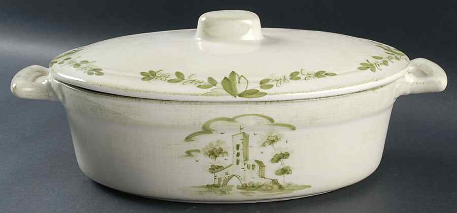 Borgo Antico 3.75 Qt Oval Covered Casserole by Vietri (Italy)-1