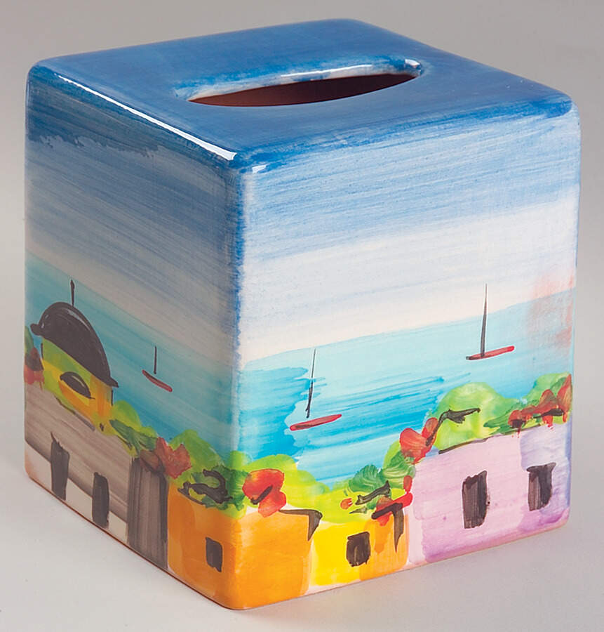 La Fenice Tissue Holder by Vietri (Italy)-1