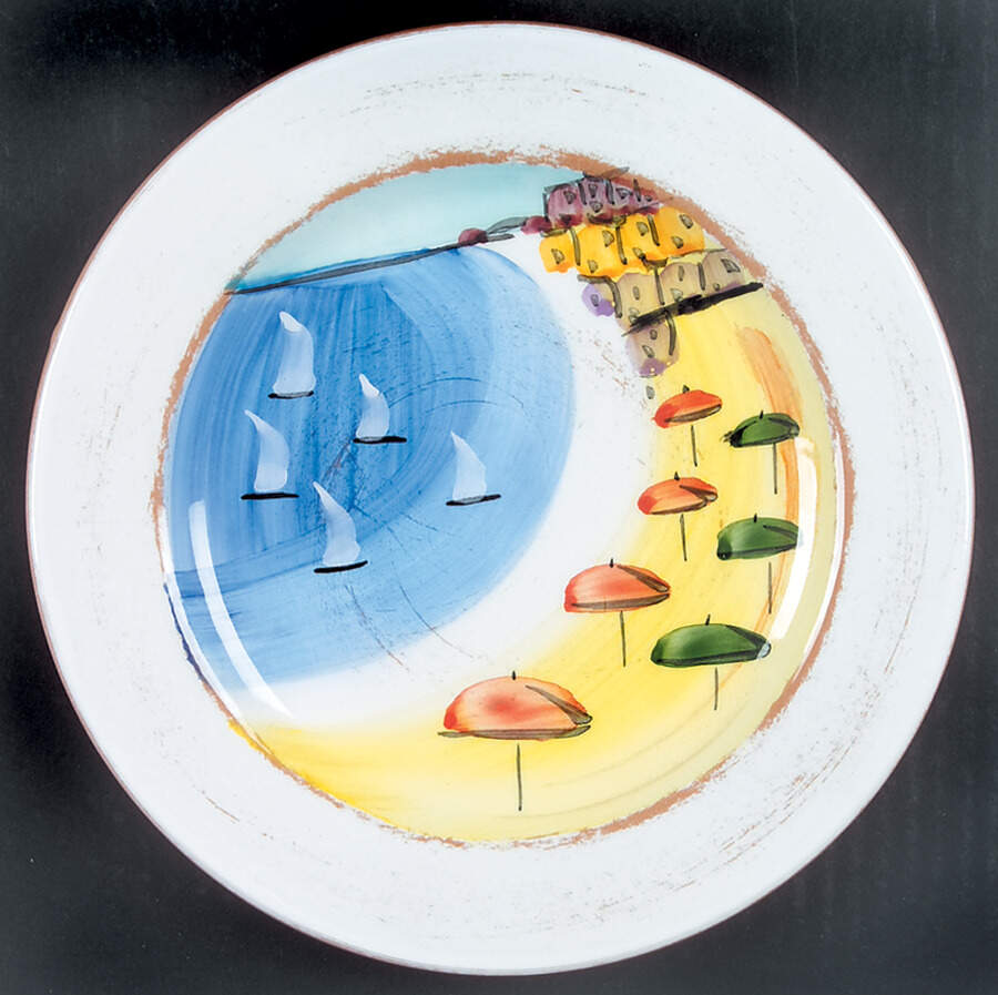 La Fenice Salad Plate by Vietri (Italy)-1