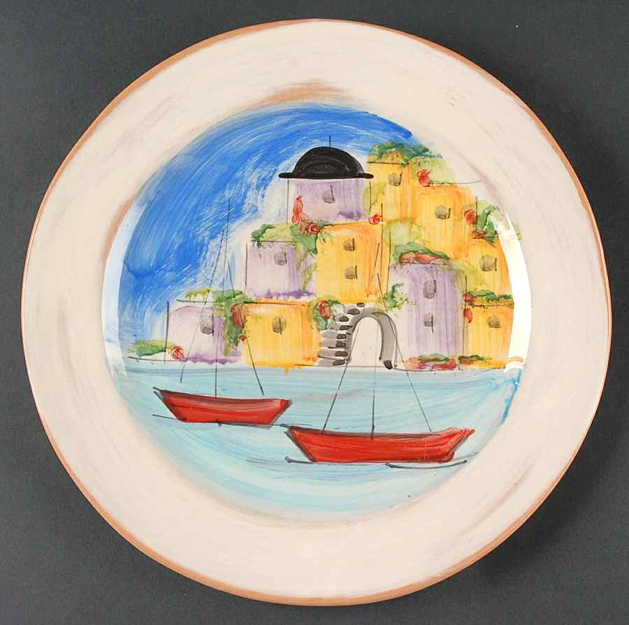 La Fenice Dinner Plate by Vietri (Italy)-1
