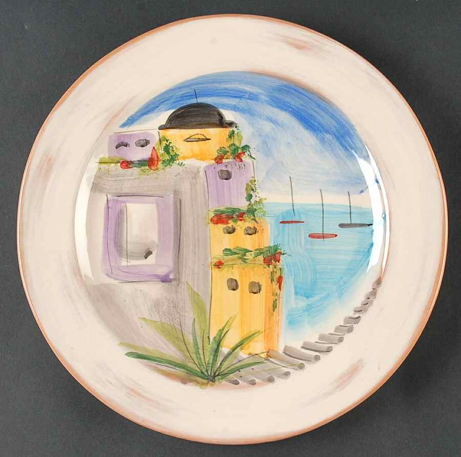 La Fenice Dinner Plate by Vietri (Italy)-1
