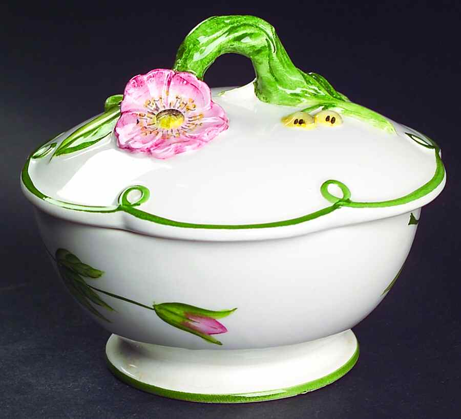 Paradiso Sugar Bowl & Lid by Vietri (Italy)-1