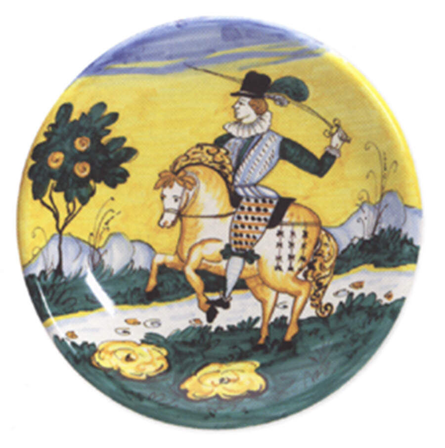 Dell'Arte 13" Chop Plate (Round Platter) by Vietri (Italy)-1