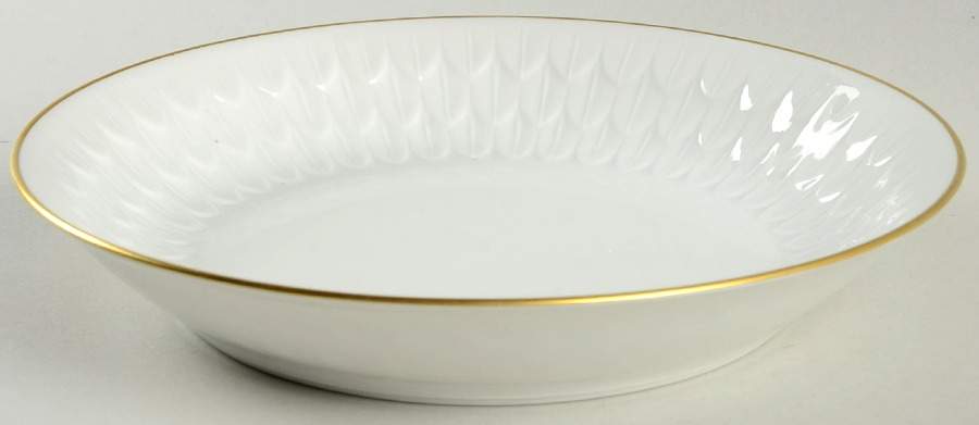 Florence (Gold Trim) Coupe Soup Bowl by Vignaud-1