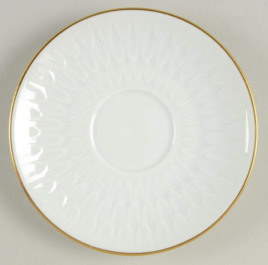 Florence (Gold Trim) Saucer by Vignaud-1