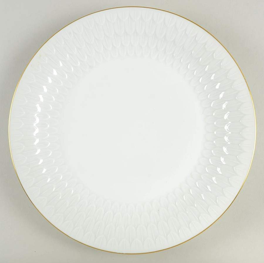Florence (Gold Trim) 12" Chop Plate (Round Platter) by Vignaud-1