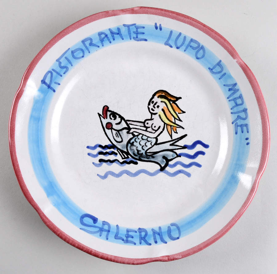 Ristorante Wall Plate by Vietri (Italy)-1
