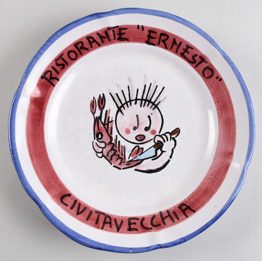 Ristorante Wall Plate by Vietri (Italy)-1