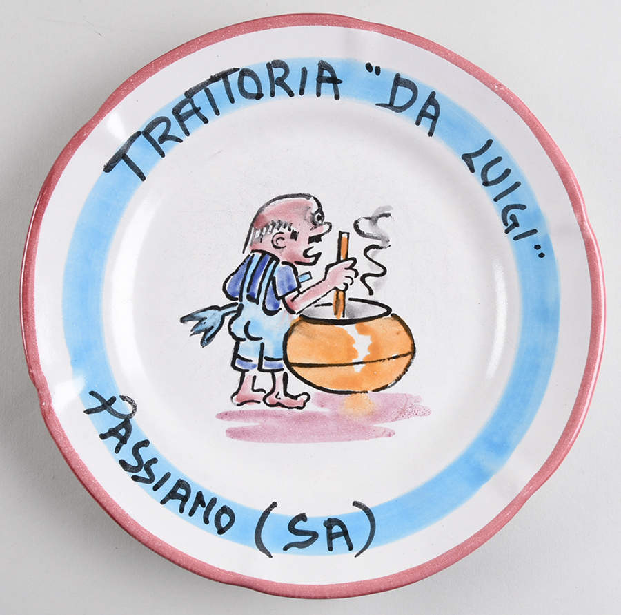 Ristorante Wall Plate by Vietri (Italy)-1