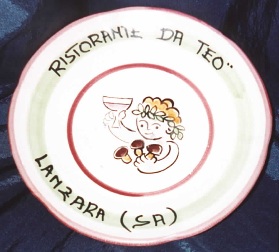 Ristorante Wall Plate by Vietri (Italy)-1